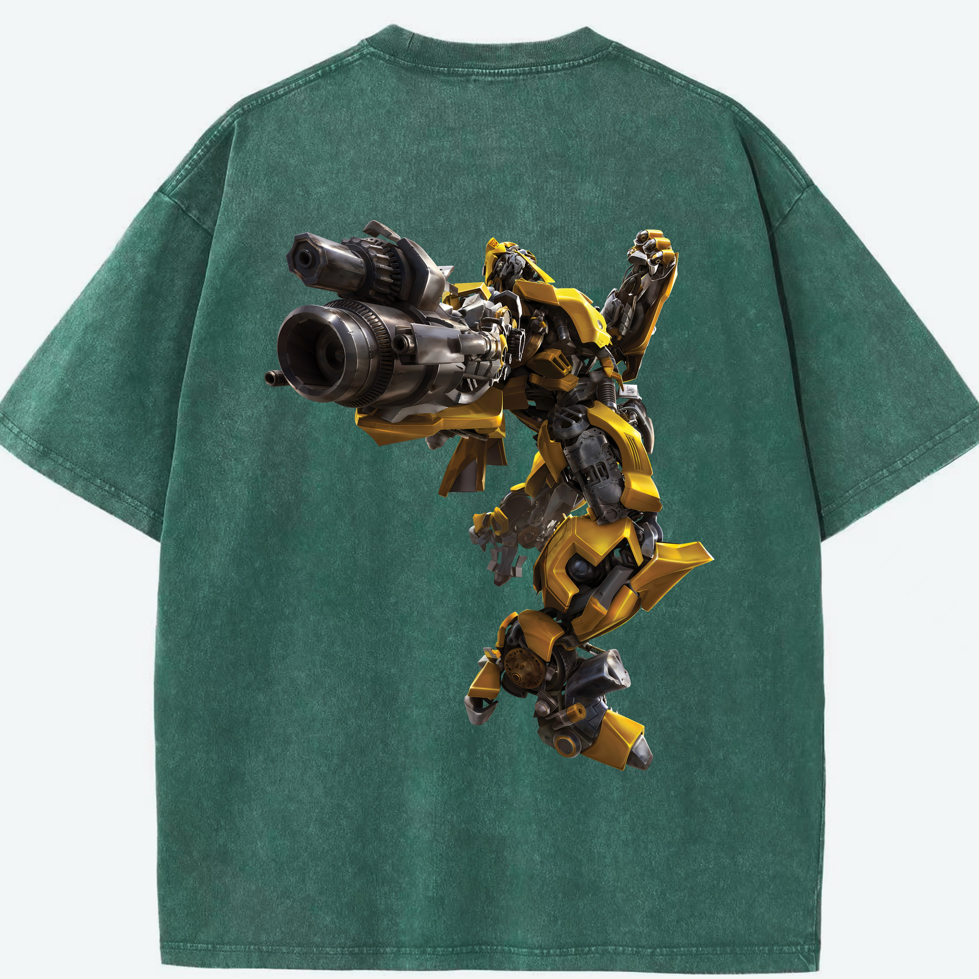 （画像用） Transformers トランスフォーマー 綿100% ヴィンテージ風 半袖Tシャツ（背面プリント）
